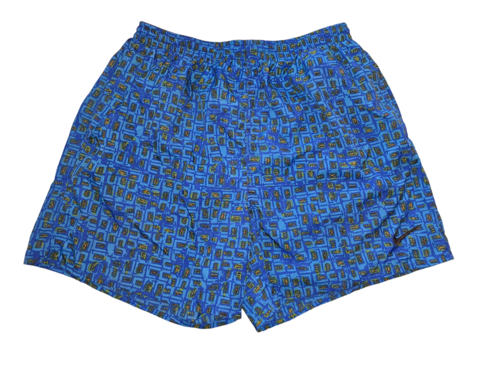 Vintage 90s Men's Nike Geometric Print Swim Trunks Size XL