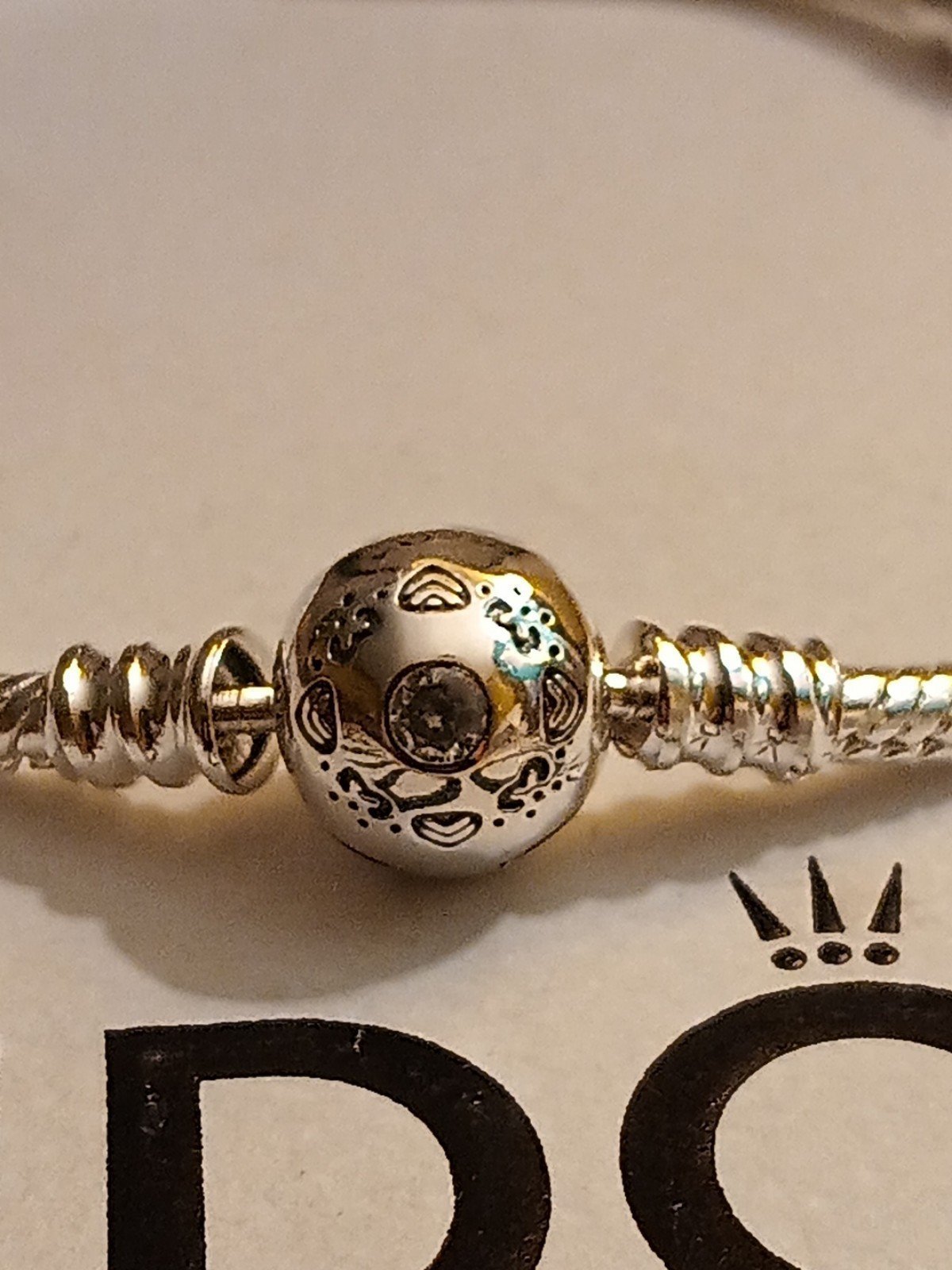 Pandora Disney authentic new sterling silver 2 sided 7.5 inch bracelet