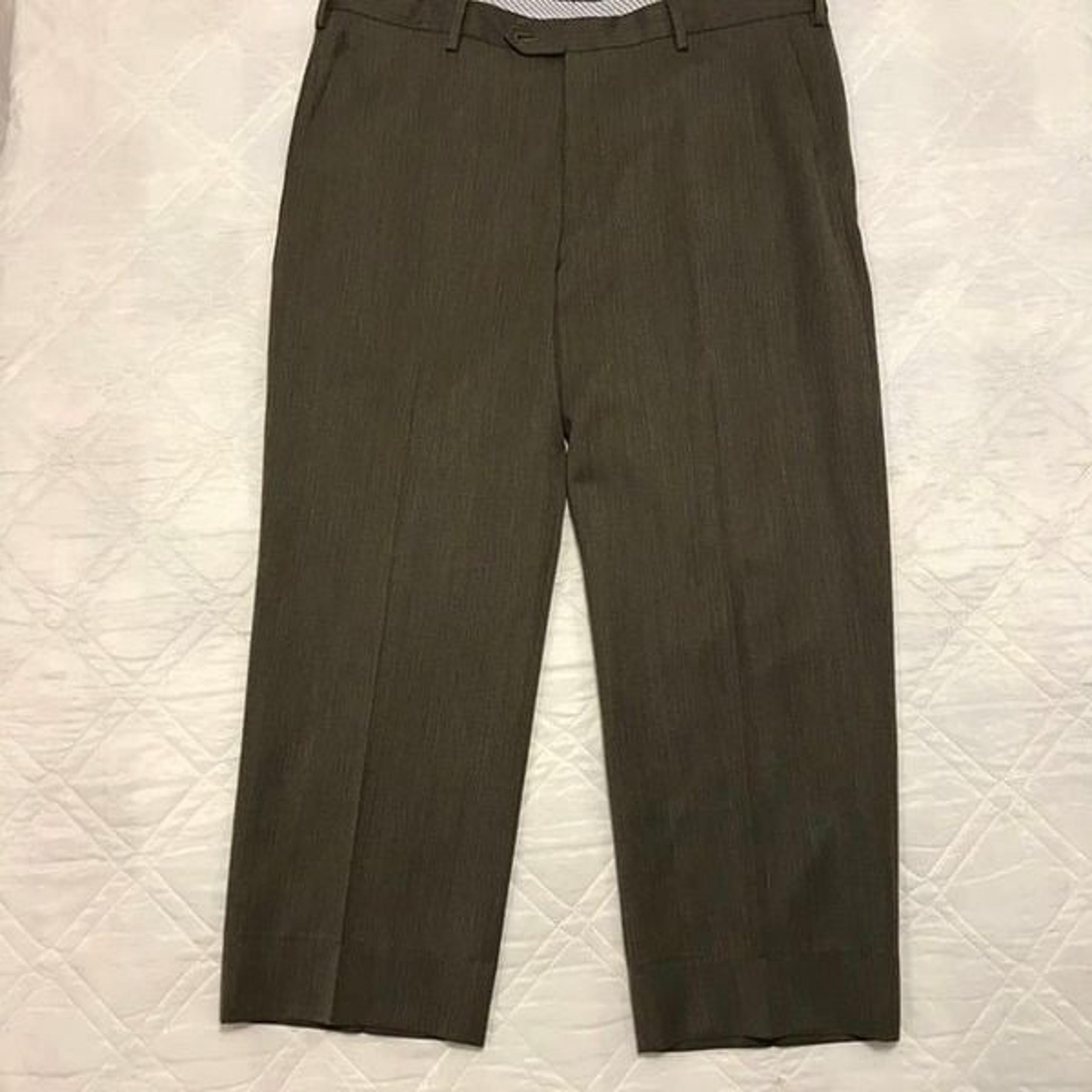 Berle brown green dress pants 40X27
