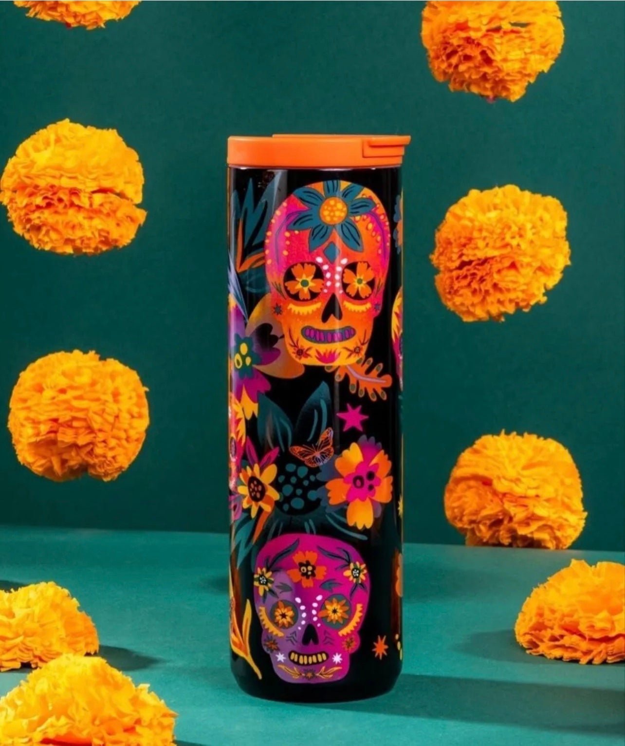 Starbucks Día De Los Muertos Stainless Steel Lid Tumbler