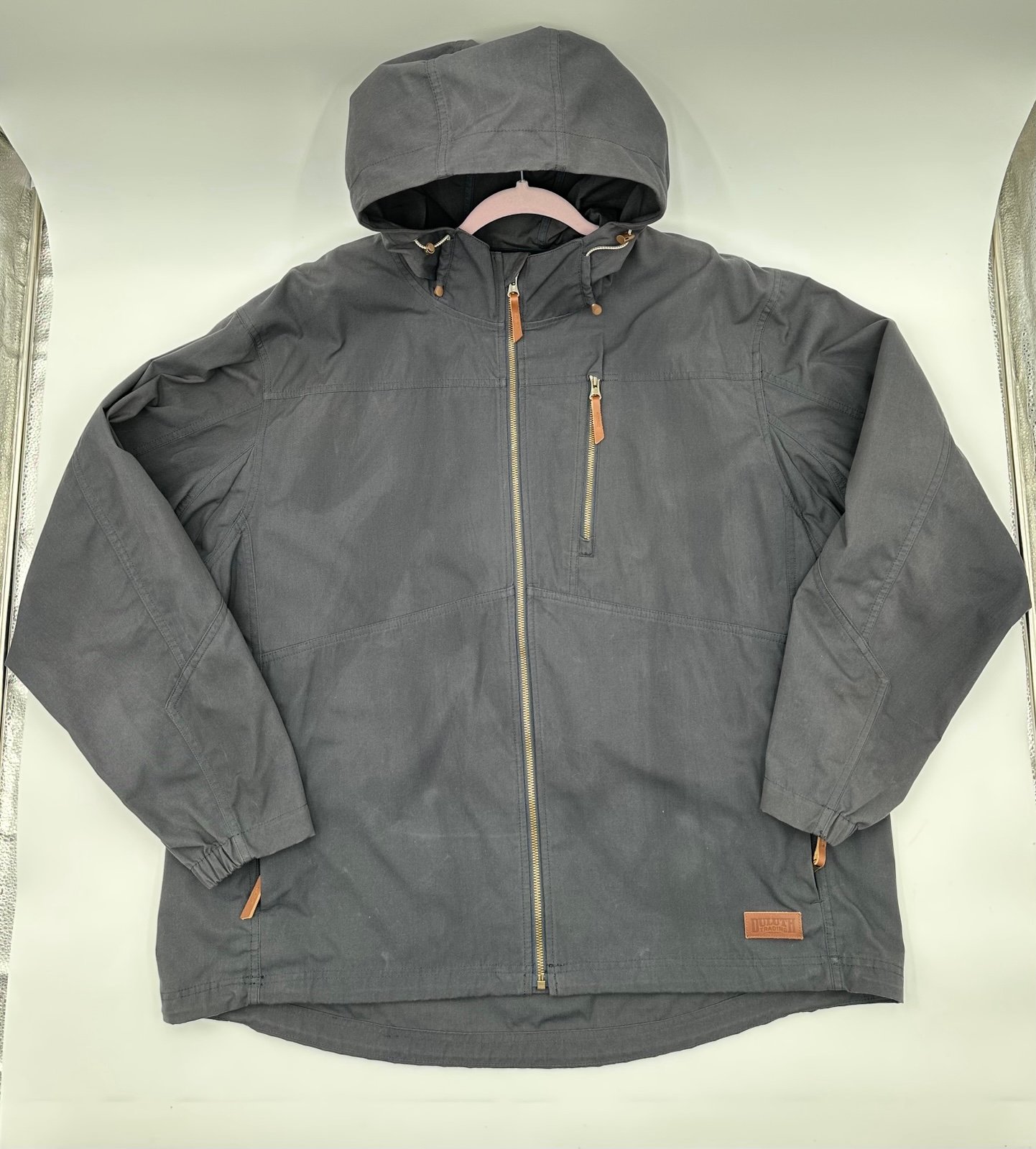 Duluth Trading Co Full Zip Canvas Work Jacket Men's XL Navy Blue