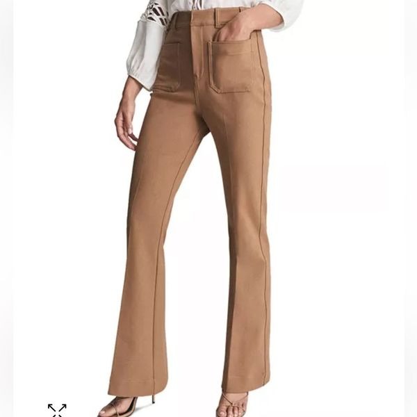 REISS Sian Skinny Flare Leg Pants