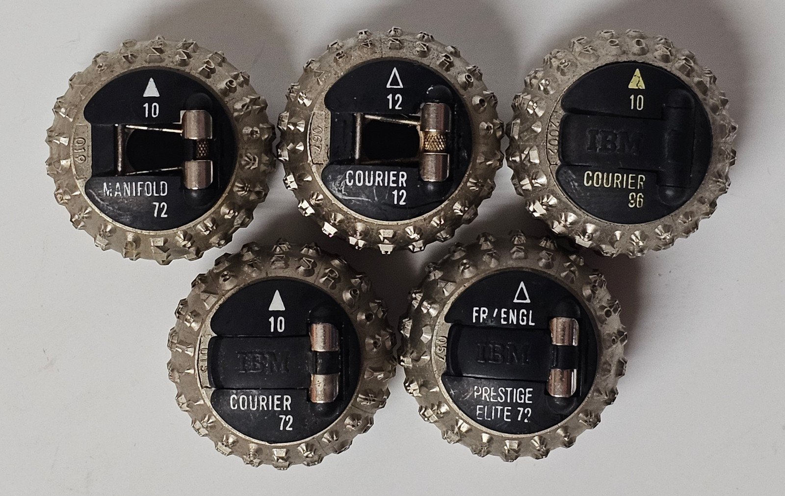 IBM Selectric Typewriter Golf Balls lot of 5