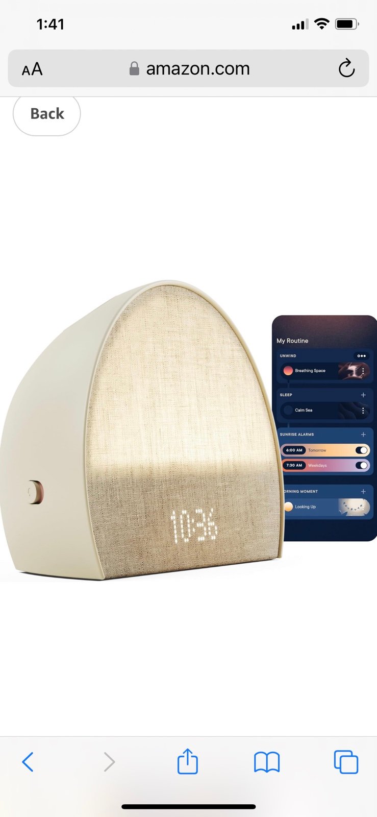 Hatch 2 alarm clock