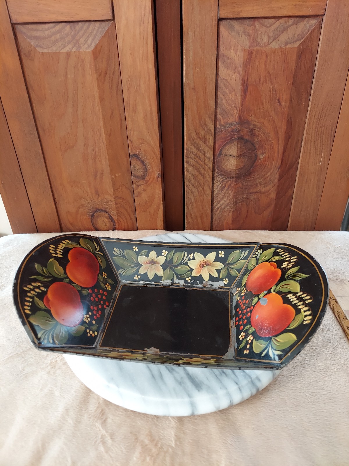 Painted Metal Tole Tray
