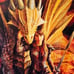 ANNE STOKES INNER STRENGTH WARRIOR LADY SWORD DRAGON FANTASY QUEEN SIZE BLANKET