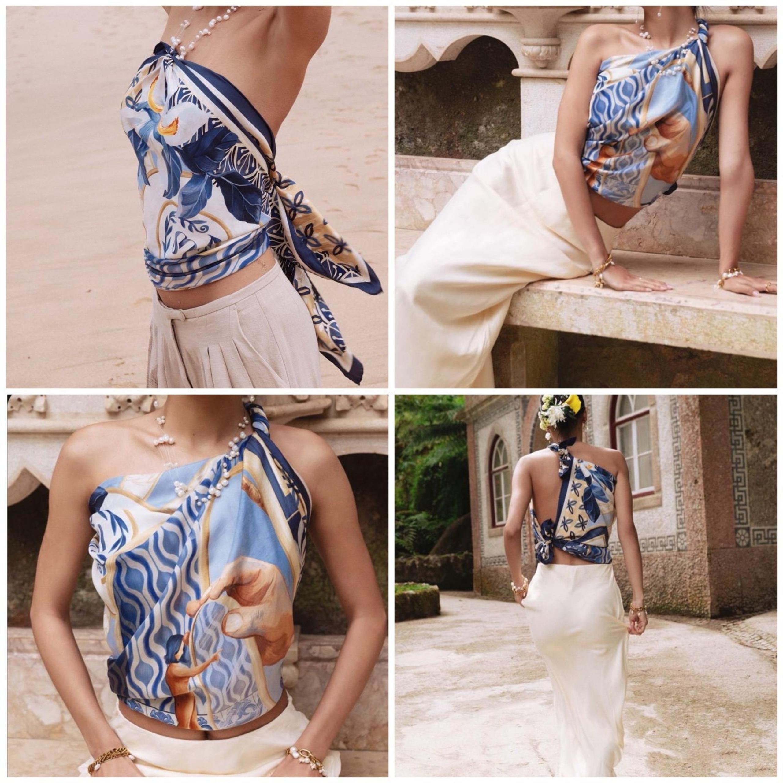 NWT Roberto Cavalli silk scarf