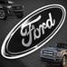1 pcs BLACK CHROME 2005-2014 Ford F150 FRONT GRILLE/ TAILGATE 9 inch Oval Emblem