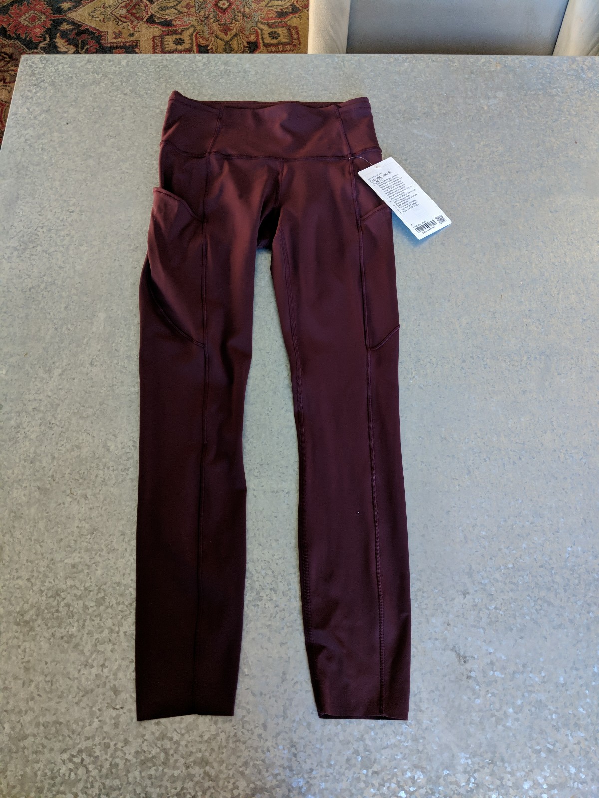 Lululemon NWT Fast & Free HR Tight Legging 25 Size 4 Chassis Maroon Burgundy