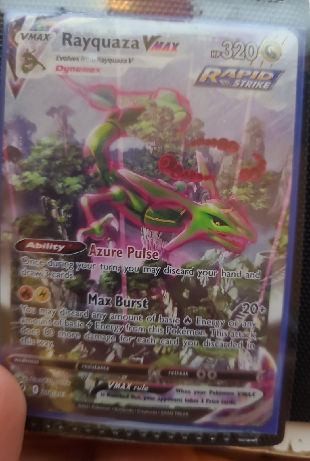 Pokemon Rayquaza VMAX Alternate Art Secret