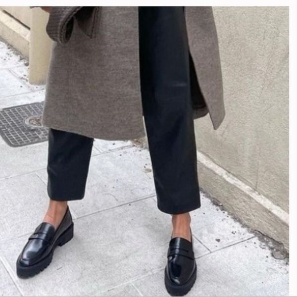 Zara Treaded Sole Loafers