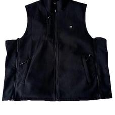 ARRIS Fleece Heated Vest Adjustable Black Hiking Hunting Battery