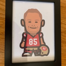 49ers George Kittle Framed Print Zeeb