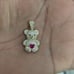 10kt Real Gold Teddy Bear Pendant