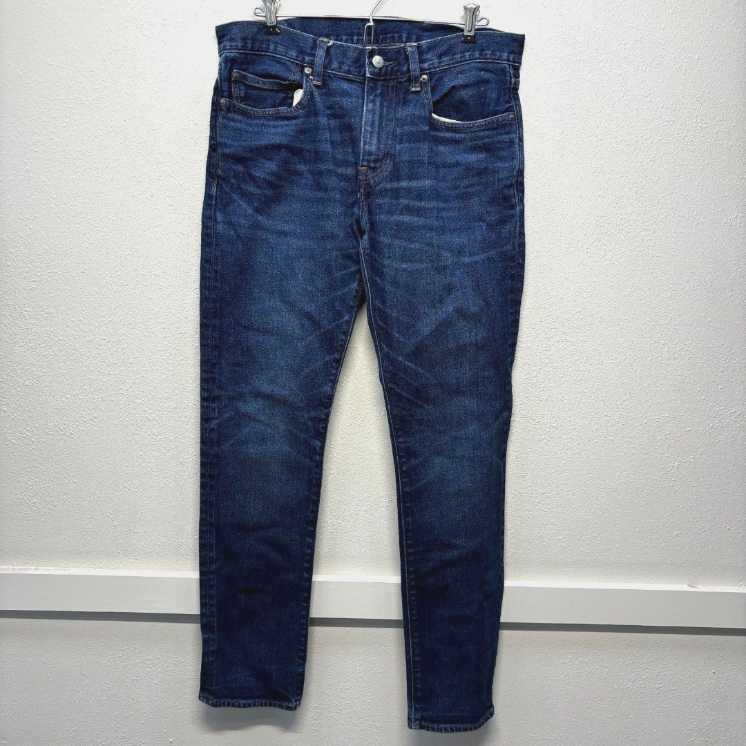 J. Crew 484 Denim Blue Jeans Japanese Denim Kurabo Men's Sz 32x32 Slim Straight