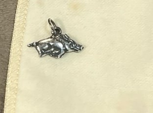 James Avery small warthog charm 925 silver