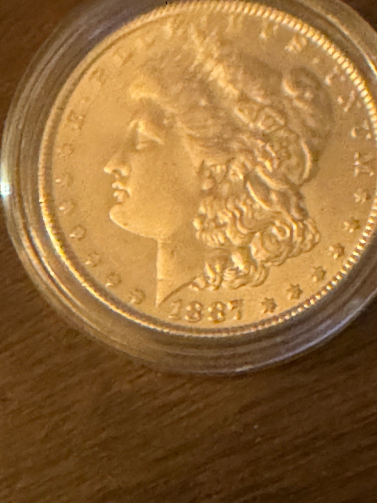 Dollar 1887 BU Mint Liberty Silver Dollar