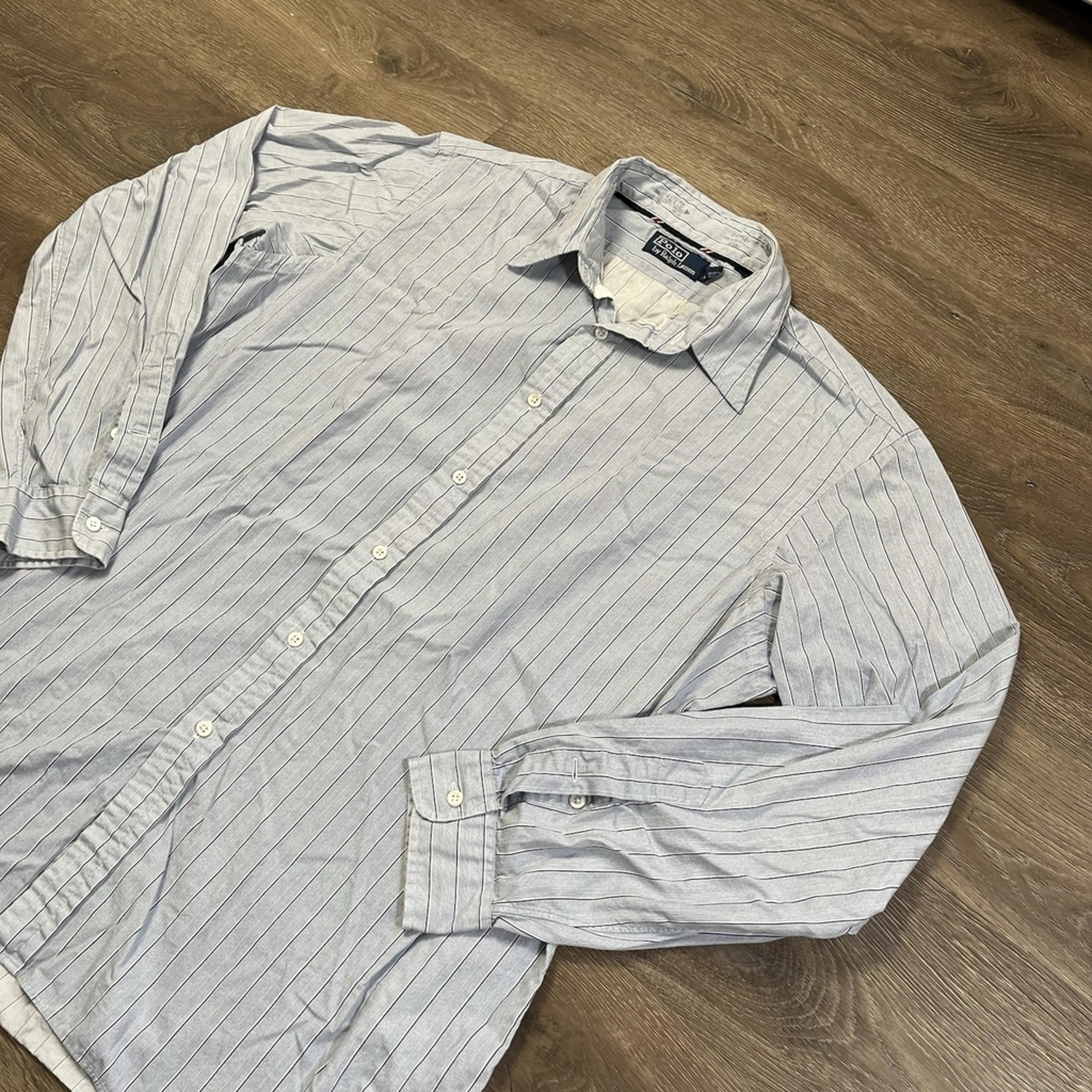 Vintage POLO RALPH LAUREN Crowley Long Sleeve Sz XL Button Up Casual Dress Shirt