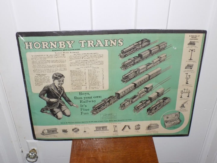 Hornby Electric and Clockwork Trains Paper Advertisement
