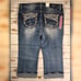 Grace In LA Mid Rise Cuffed Cropped Capri Stretch Jean 18