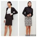 MM Lafleur Noho Skirt Bundle Solid Black and Crackle Print size +1