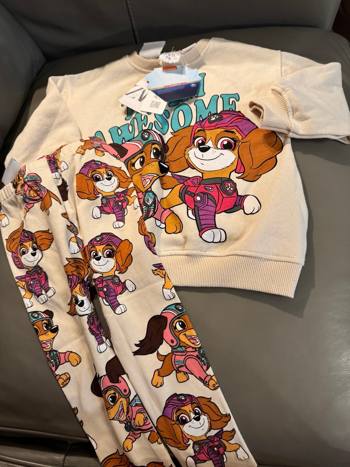 zara new paw patrol set 18/24m