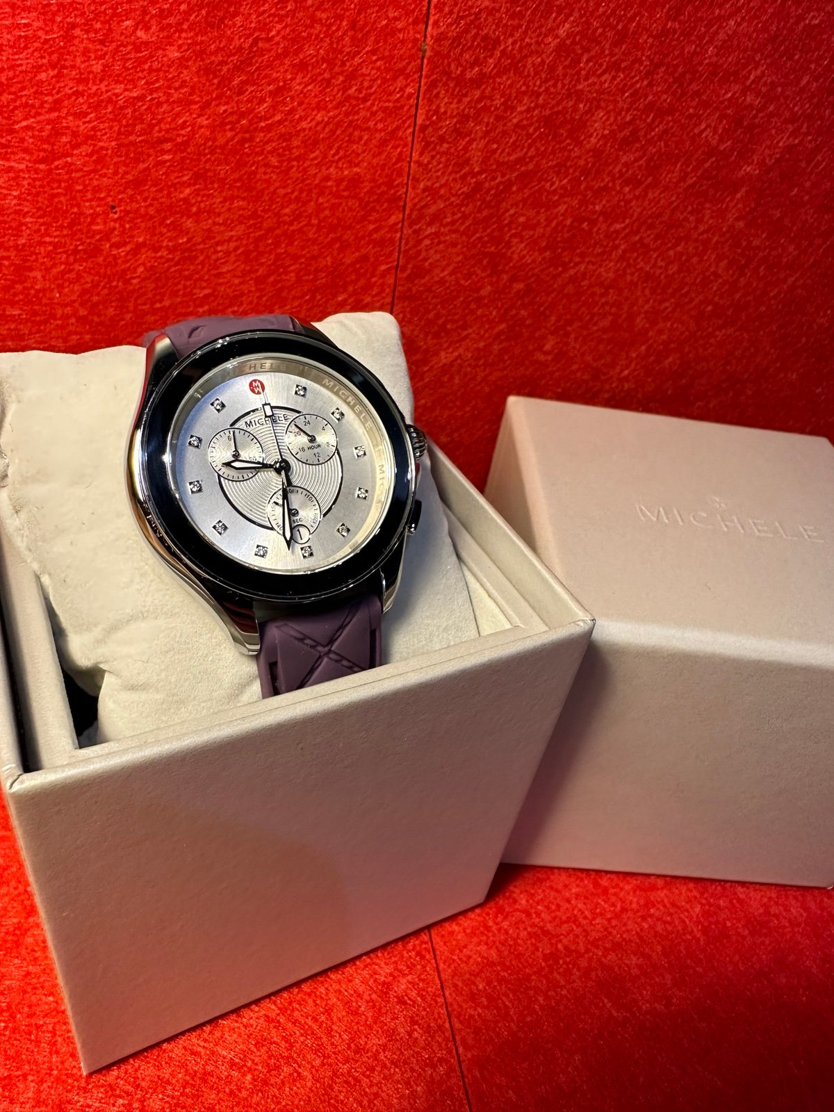 michele cape topaz watch
