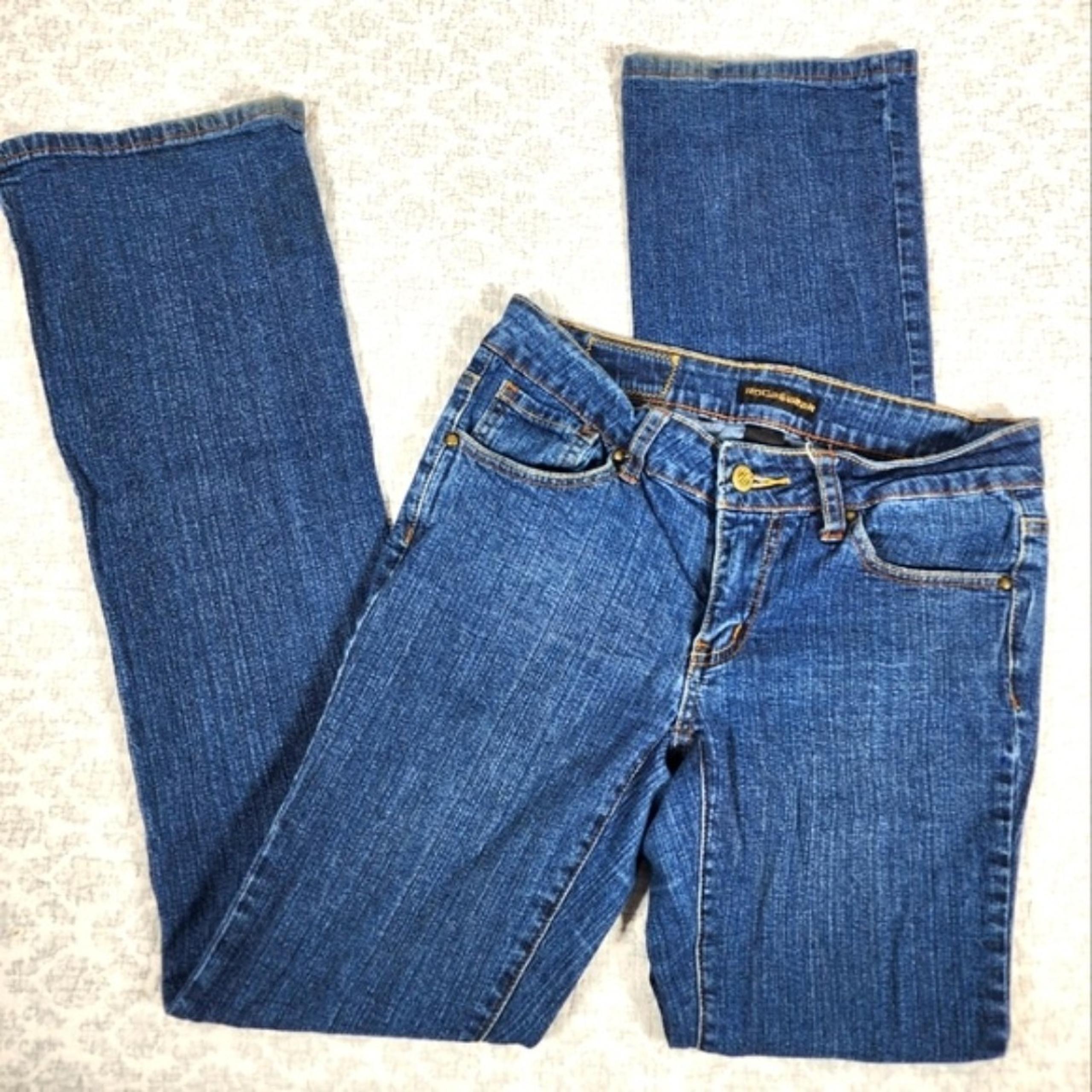 Rocawear Dark Wash Women's Bootcut Stretchy Jeans Size 5