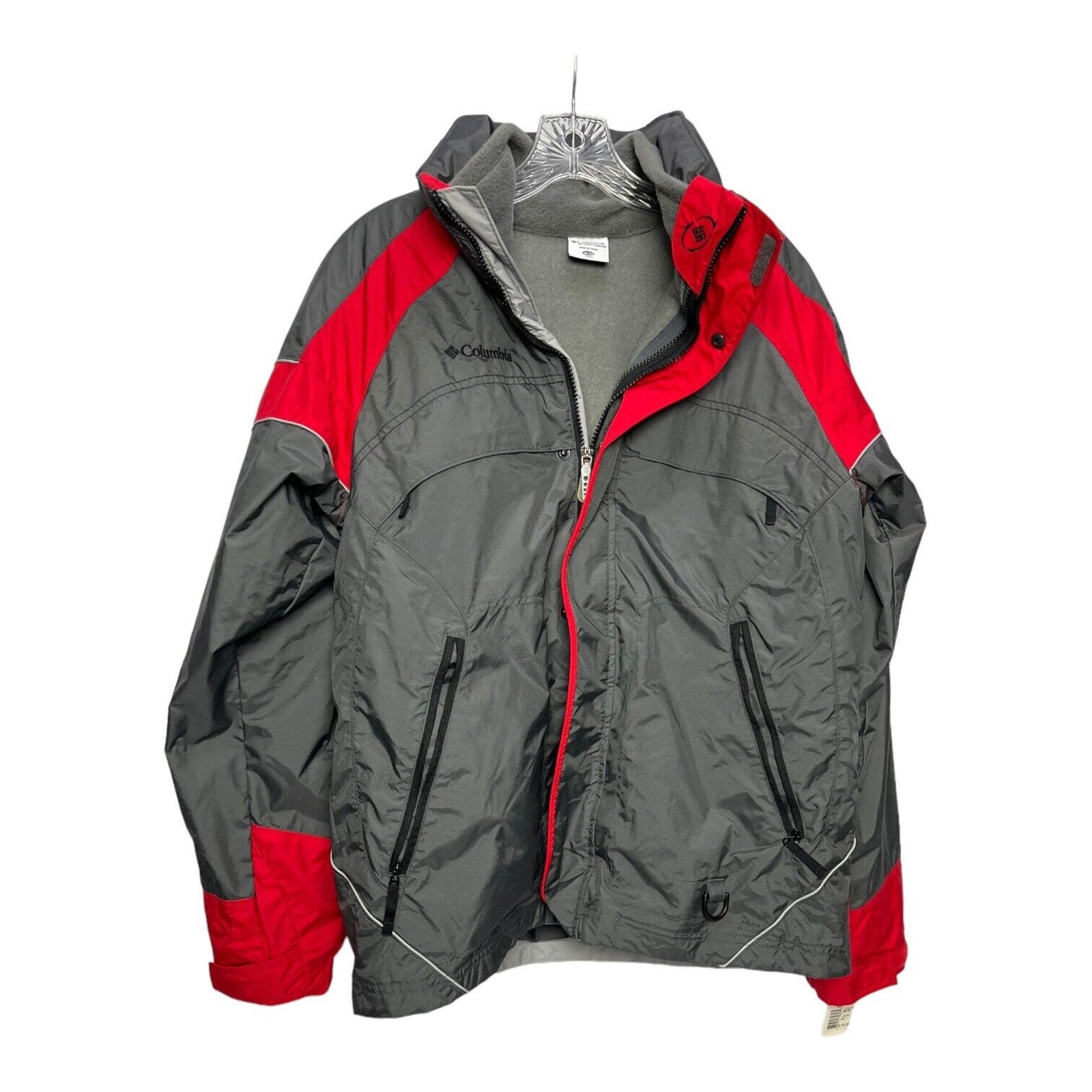Columbia Interchange Full Zip Hooded Lined Anorak Jacket Youth 18/20