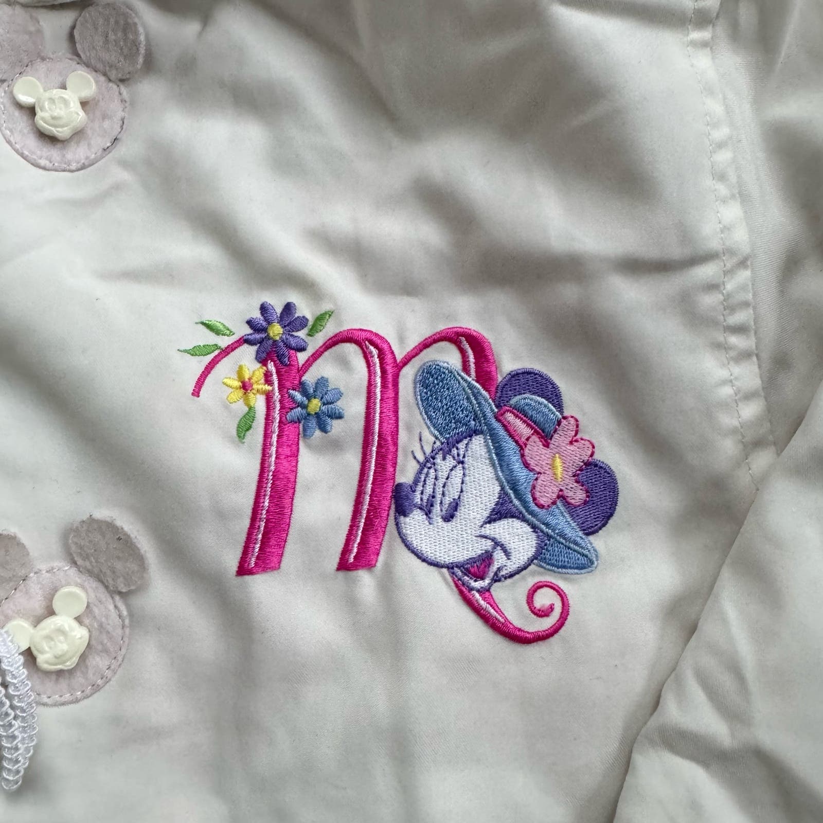 Vintage 1990s Mickey’s Stuff Minnie Mouse White Jacket 3/4T