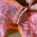 VS Vintage Crochet Lace / Mesh Strappy Neon Plunge Bralette