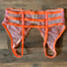 VS Vintage Crochet Lace / Mesh Strappy Neon Plunge Bralette