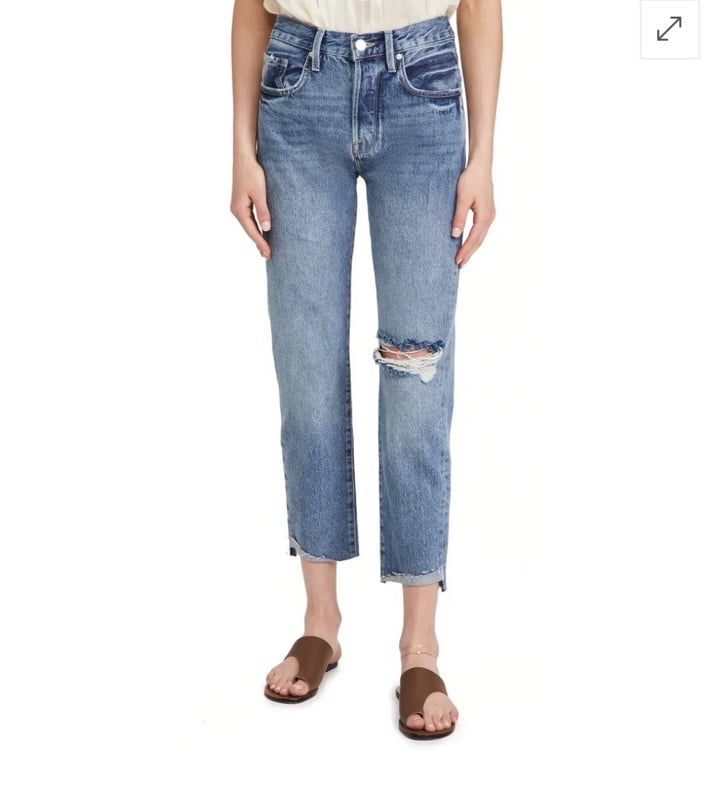 Frame Le Original Front Cuff Jeans in Adrift