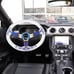 Ralliart Universal 6-Hole 350mm Deep Dish Clear Crystal Bubble Steering Wheel