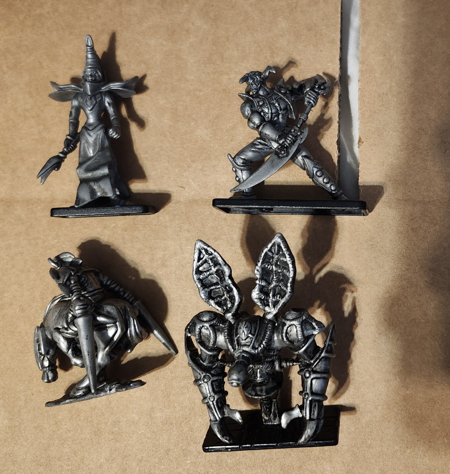 Yu-Gi-Oh Figure LOT OF 4 Silver Figures