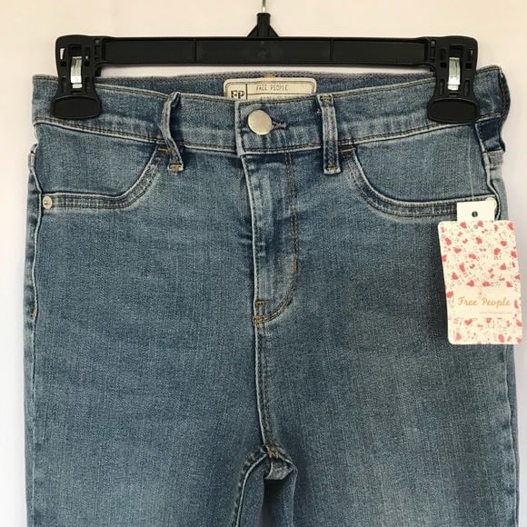 Free People Skinny Light Wash Jeans