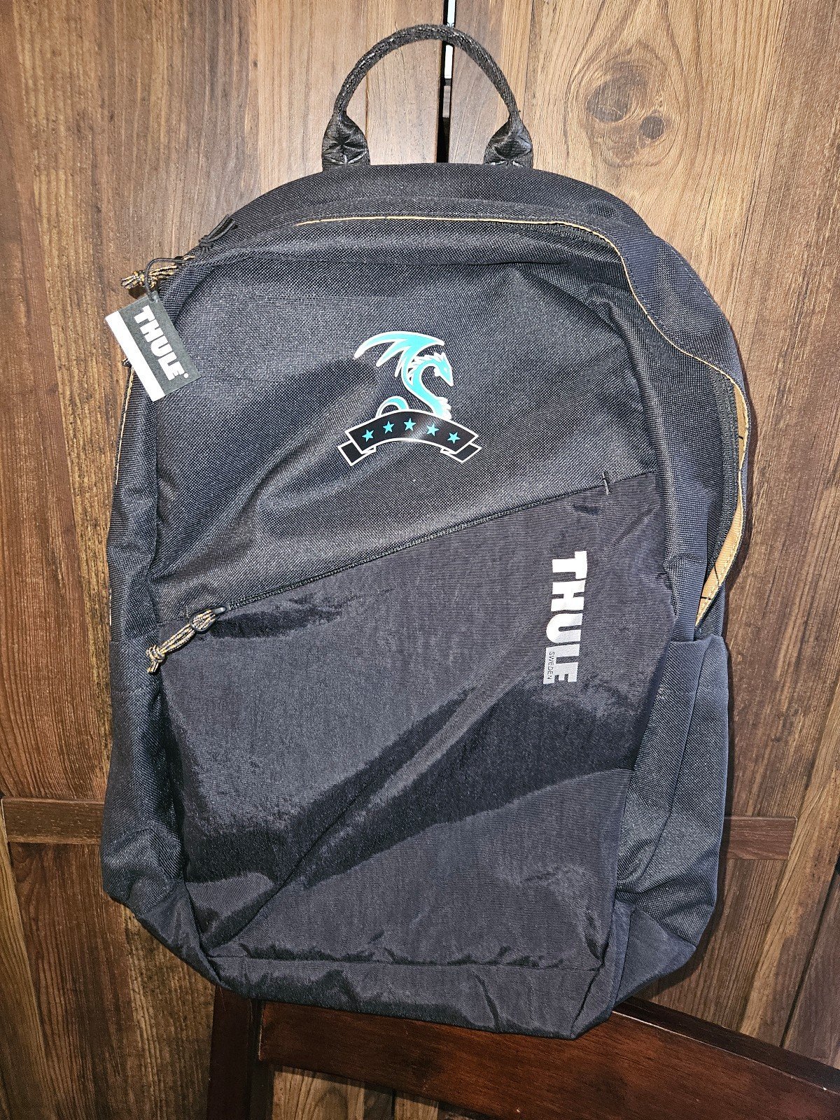 NWT Thule Sweden Black Laptop Backpack 20 Liter Hiking Carrying Case Travel Bag
