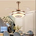 36'' Retractable Ceiling Fan, Fans with Bluetooth Music Player, Fandelier