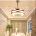 36'' Retractable Ceiling Fan, Fans with Bluetooth Music Player, Fandelier