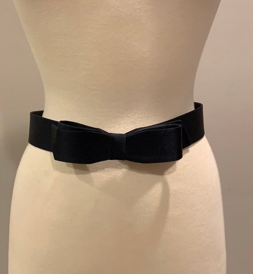 Vintage Bonwit Teller Black Satin Ribbon