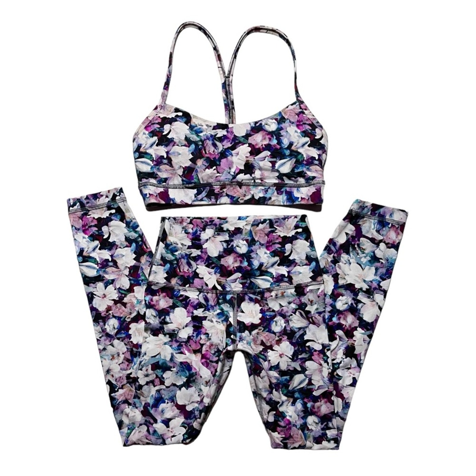 Lululemon Flow Y Bra and Align Pant II Utopia Multi Set Size 4 bra / Size 2 pant