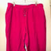 LOFT Women’s Bright Pink Linen Blend Paperbag Pants Size XL