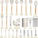Silicone Kitchen Utensil Set, 34PCS
