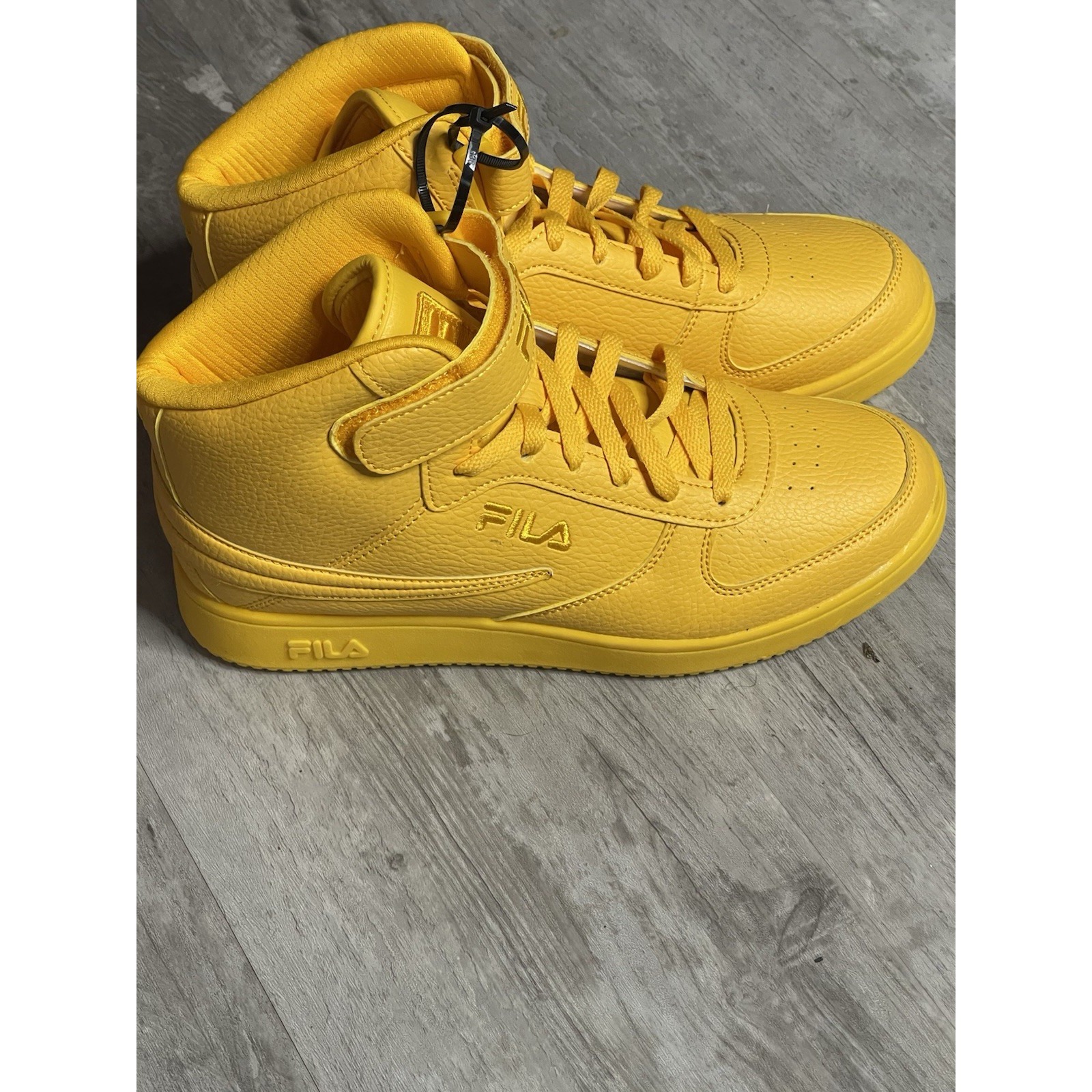 Fila A-High Mens Yellow Synthetic Lifestyle Sneakers Shoes Size 7.5 S-603