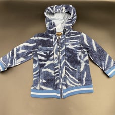 Roberto Cavalli 2T boys blue zip up jacket