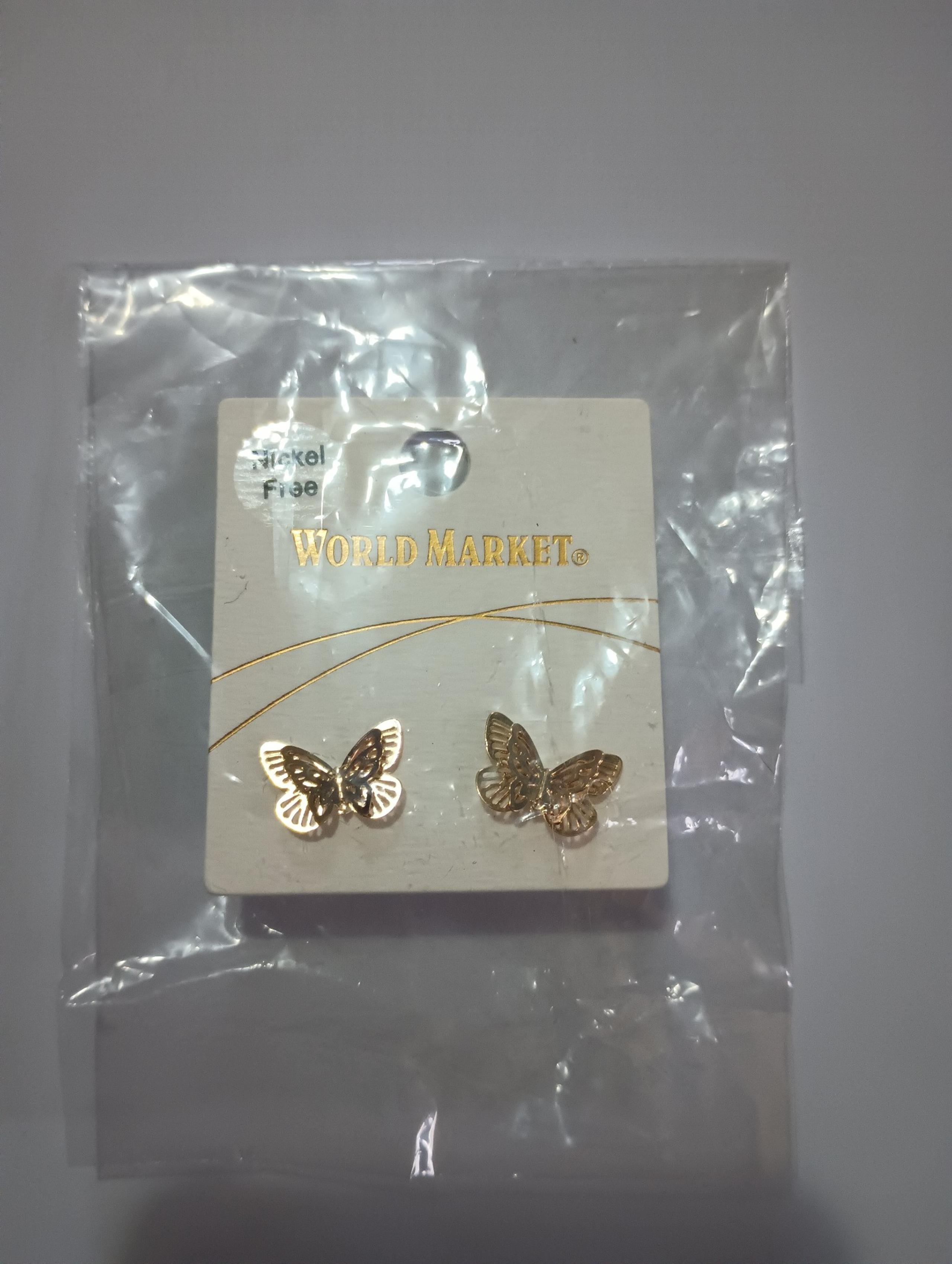 Earrings, World Market, Butterflies
