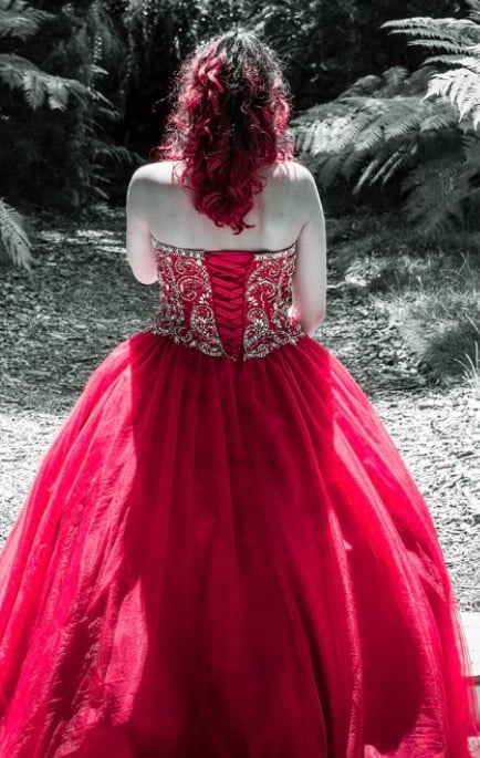 Beautiful red dress