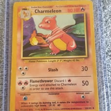 Rare 1995 first edition chameleon pokemo
