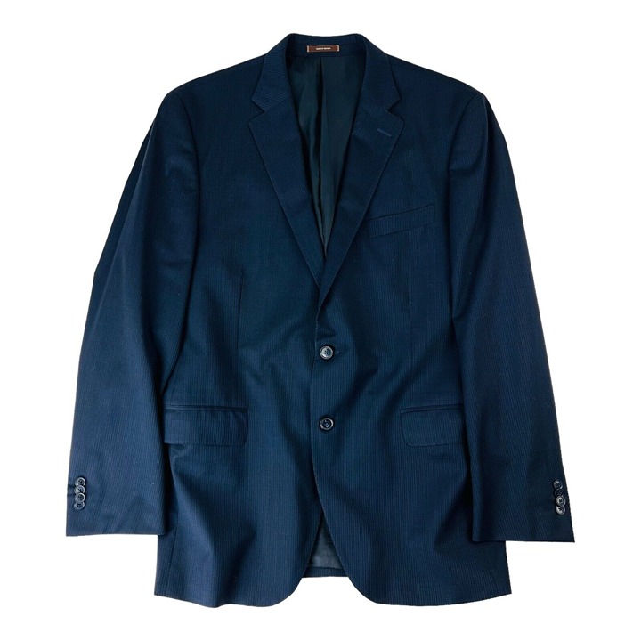 Peter Millar Blue Stripe 2 Button/Vent Wool Blazer Mens Size 44L