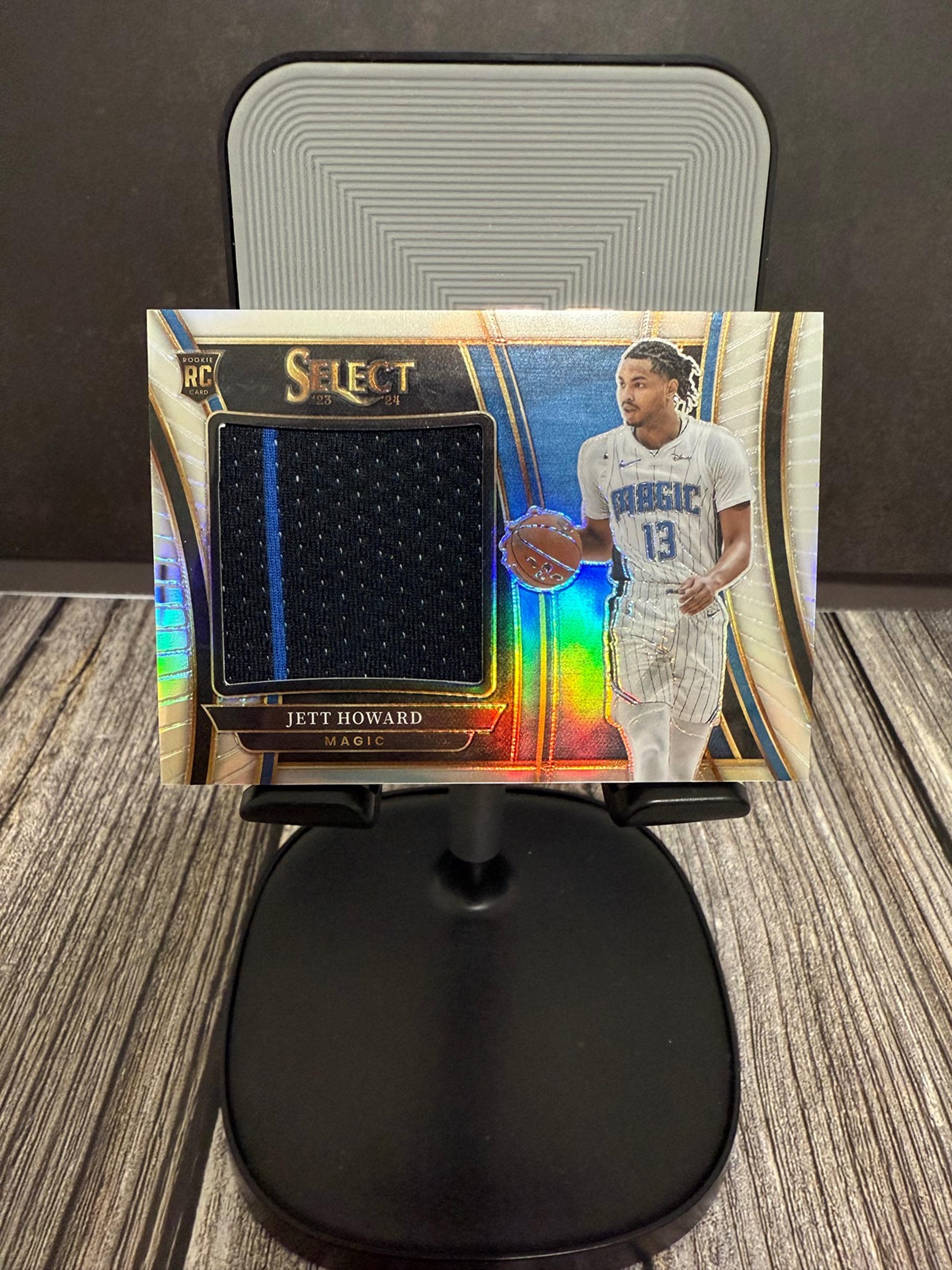 2023 JETT HOWARD Panini Select PRIZM Rookie RC 2 color Patch- Orlando Magic